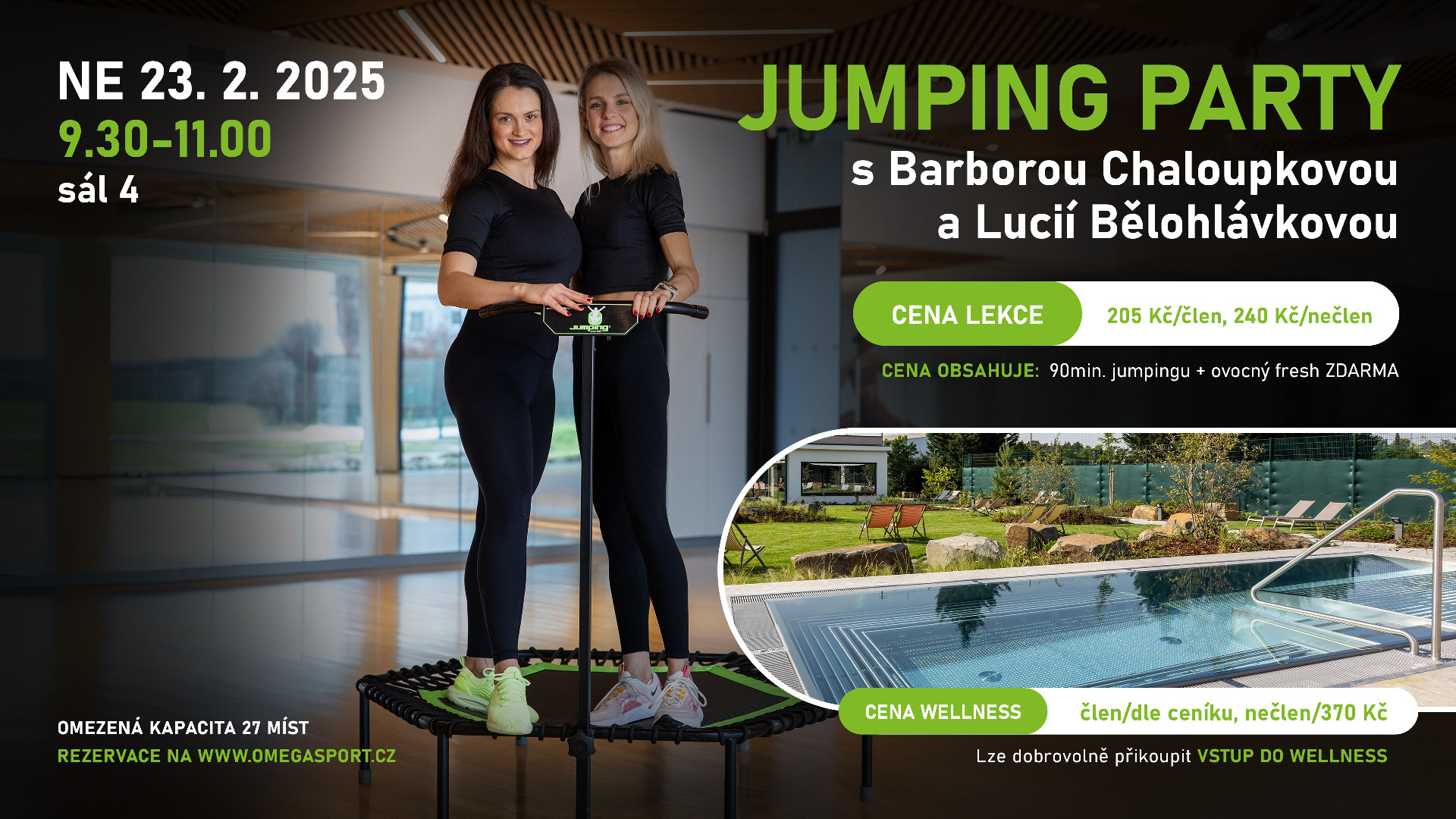 JUMPING PARTY s wellness - Bára a Lucka